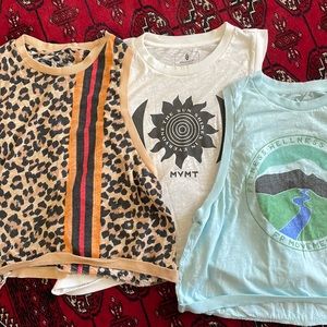 Bundle of 3 three Free People Movement tanks